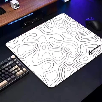 Килимок Attack Shark ESport Mouse Pad Cartoon rubber БІЛИЙ В СМУЖКУ 250Х250Х2 мм (ASMPB1)