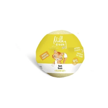 Бомбочка для ванн для дітей "Жовта кішечка" Milky Dream 100 мл (4930205301704)