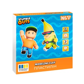 Пластилин YES Stumble Guys 540709 12 цветов
