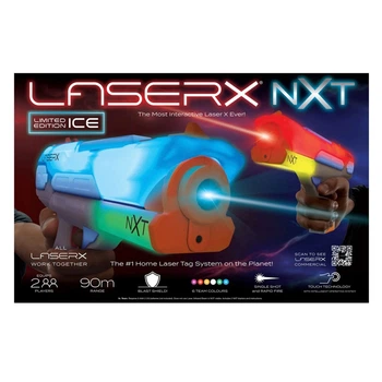 Игровой набор Laser X NXT для лазерных боев на двоих игроков с сенсорным управлением и дальностью луча 91 метр для активных детей