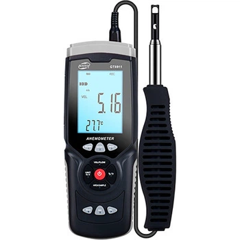 Анемометр Benetech профессиональный GT8911 USB, 0,3-30м/с, 0-45°C (GT8911)
