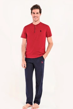 Комплект: футболка, брюки и шорты U.S. Polo ASSN 48(M) Бордовый (83317)