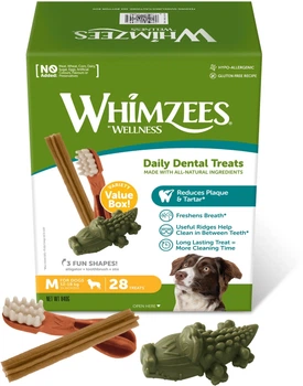 Ласощі Whimzees Variety Value Box Набір для собак M 28 шт (8718627754986)