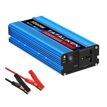 Інвертор автомобільний Tataliken 3000W 12V-220V чиста синусоїда перетворювач напруги