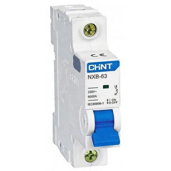 Автоматичний вимикач Chint NXB-63 1P C25 6kA 814016