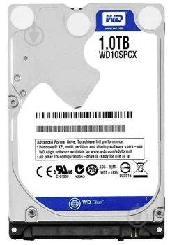 Жесткий диск для ноутбуков 2.5" 1TB Western Digital Blue (WD10SPCX) SATA3