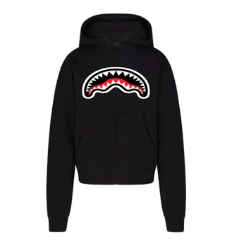 Мужская демисезонная кофта Bape на молнии XS черная (ZPHOD39)