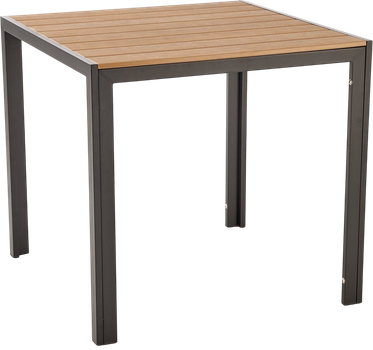 Обідній стіл Halmar Fierro квадратний 80 x 80 x 75 см Коричнево-чорний (5905248135413)