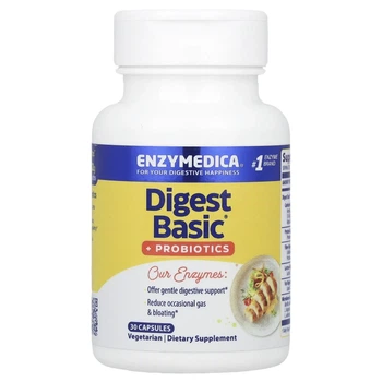 Ферменти та пробіотики Enzymedica (Digest Basic + Probiotics) 30 капсул (ENZ-13050)