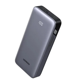 Павербанк Ugreen 20000 mAh 30W швидка та назкрізна зарядка LED дисплеєм та індикатором заряду Зовнішній акумулятор для телефону та роутера