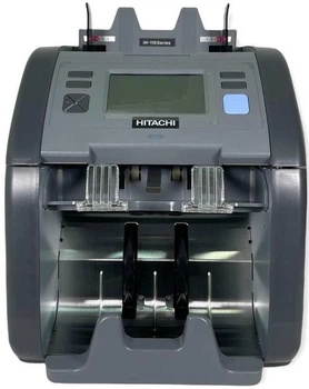 Профессиональный Счетчик Банкнот Hitachi IH-110 / Magner 165 Мультивалютный Сортировщик, с функцией детекции подделок, Двухкарманный, с сортировкой номинала