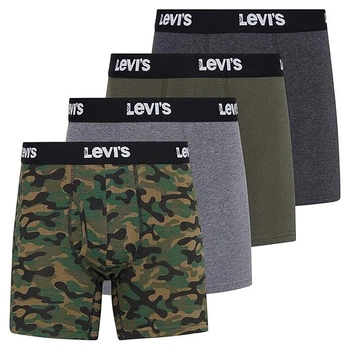 Комплект нижнего белья Levi's Cotton Boxers Briefs Breathable Stretch 4 Pack Color: Camo Размер S