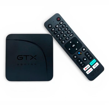 Смарт медіаплеєр Geotex GTX-R12 4/32Gb Android14 4K Ultra HD dual Wi-Fi Ethernet Голосовий пульт