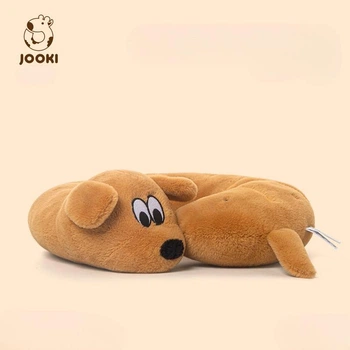 Подушка-підголівник дорожня дитяча Jooki Песик 30 см Коричневий 81694