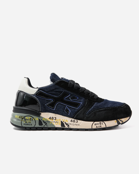Мужские кроссовки повседневные Premiata Mick Black Blue White 41 (26,0 см) Черный