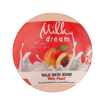 Бомбочка для ванн с персиковым ароматом Milky Dream