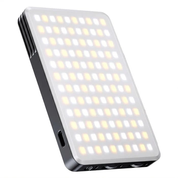 Портативный LED свет JMARY FM-168R для фото и видео, CRI95+, 3000 мА·ч, черный