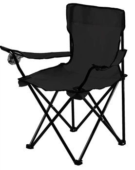 Крісло туристичне Kadax розкладне Чорне (5903699481448)