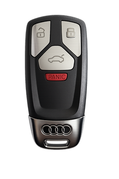 Корпус смарт ключа нового образца Audi MeyKey (92-77) 3 кнопки + Panic с логотипом для американского региона