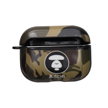 Футляр для наушников Airpods Pro Glossy Brand Aape Green