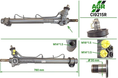 Рулевая рейка с ГУР, CITROEN Jumper 1994-2002, FIAT Ducato 1994-2002, PEUGEOT Boxer 199, AGR (CI9215R)