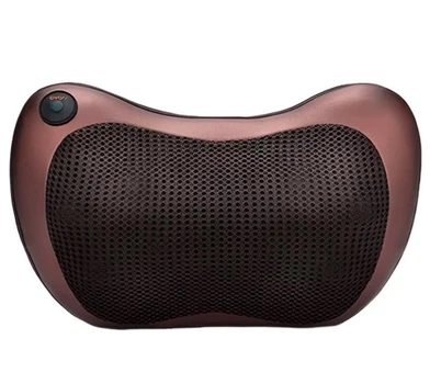 Массажная подушка для шеи, спины и тела Massage Pillow, 8 роликов, для дома и машины