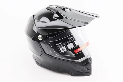 Шлем кроссовый/эндуро/ATV BLD-819-7 M (57-58 см), черный глянец
