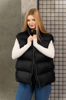 Женская демисезонная жилетка Tian Sky - T One Size черный