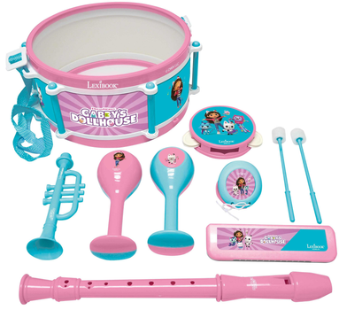 Zestaw instrumentów muzycznych dla dzieci Lexibook Gabby’s Dollhouse (K360GDH)(3380743105475)
