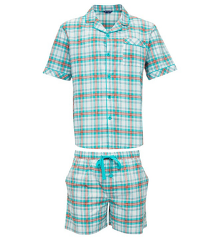 Піжама чоловіча сорочка з коротким рукавом та шорти Cyberjammies Luca 6833/6835 L блакитний