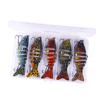 【5点セット】LocalStandard PADDLEBAIT&DIVEBAIT Набор секционных воблеров (5 шт) Segment Swimbait №2 – фото