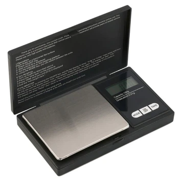 Ювелирные електронные карманные весы высокоточные от 0.01 до 100 грамм jewelry scales черные (GS-191628)