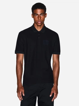 Поло длинное мужское Armani Exchange 301516206 2XL Черное (1159854975)
