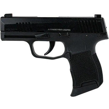 Пистолет сигнальный Aksa Arms AK21 CC-01 cal.9 PAK (Sig Sauer P365) черный