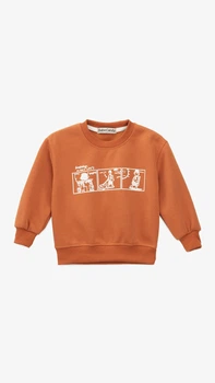 Світшот з принтом для хлопчика 8819 104 см Помаранчевий shop (2000999431937)