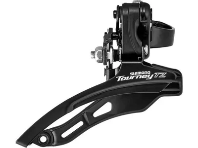 Перемикач велосипедний передній Shimano FD-TZ500 верхня тяга, хомут 28,6 мм