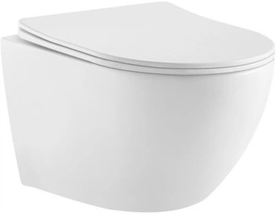 Унитаз подвесной Ravak WC Concept Oval RimOff с сиденьем Soft Close дюропласт RKUM000009