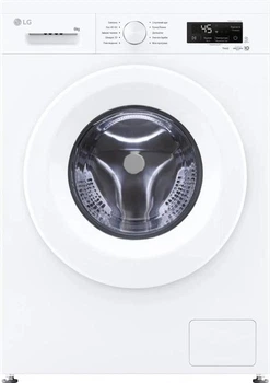 Стиральная машина LG серии 6 Motion™ Steam™ F2Y2NS3WE, фронтальная, узкая, 44 см, 6 кг, 1200, класс F/A/B, 10 программ, инверторный, WiFi, дисплей, белый