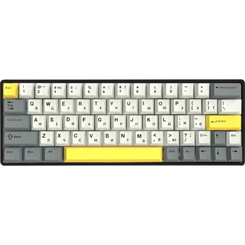 Клавиатура беспроводная Epomaker EP64 60% Mulan Switch Hot-Swap (2.4G/BT/USB) RGB UA Black (EP64-B-M)