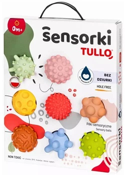 Набір іграшок для немовлят Tullo сенсорні м’ячики 8 шт. REF803 (5905094778031)