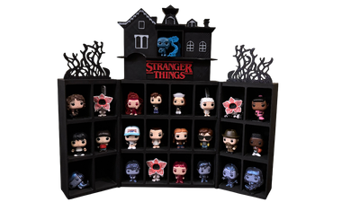 Коллекционный стенд (УДЛИНЕННАЯ ВЕРСИЯ) для фигурок Stranger Things Kinder Joy Funko Pop / Странные Дела