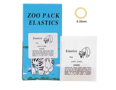 Ортодонтичні еластики тяги Zoo Pack — модель «Лисиця» Fox 100 шт