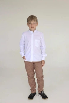 Брюки для мальчика прямые коттон карамельные рост 122 СмаилТайм Fashion SmileTime (SK31-03-8)