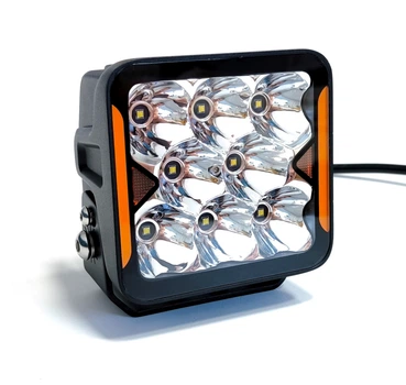 Світлодіодна фара StarLight SL-W0240S квадратна, дальнє світло WHITE + DRL 40W 4800Lm 5700K 12/24V