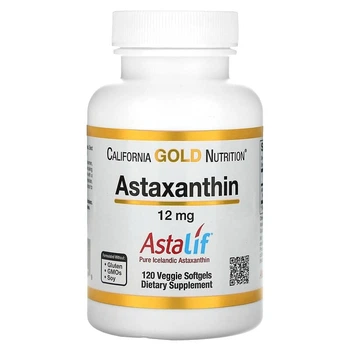 Чистий ісландський астаксантин California Gold Nutrition (Astaxanthin) 12 мг 120 капсул CGN01104