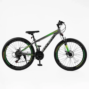 Велосипед спортивний алюмінієвий 26 дюймів рама 13" Shimano 21 швидкість Corso "PULSAR" (PL-26031)