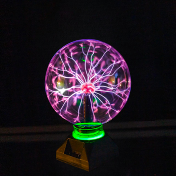 Плазменный шар Тесла музыкальный 13см ночник Plasma ball Плазменная лампа-шар с молниями TC