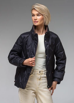 Жіноча демісезонна куртка ультралегка весна-осінь Viva Wear модель 88566 чорний S 88566-1