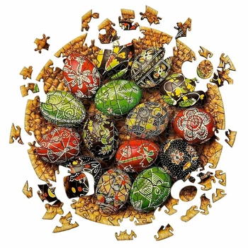деревянный пазл UkrainianPuzzles Писанки для досуга, детей и взрослых (590630)