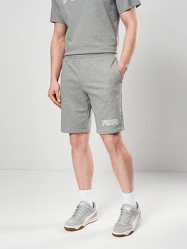 Шорти бавовняні короткі чоловічі Puma Essentials Graphics 69179003 S Medium Gray Heather (4069161973918)
